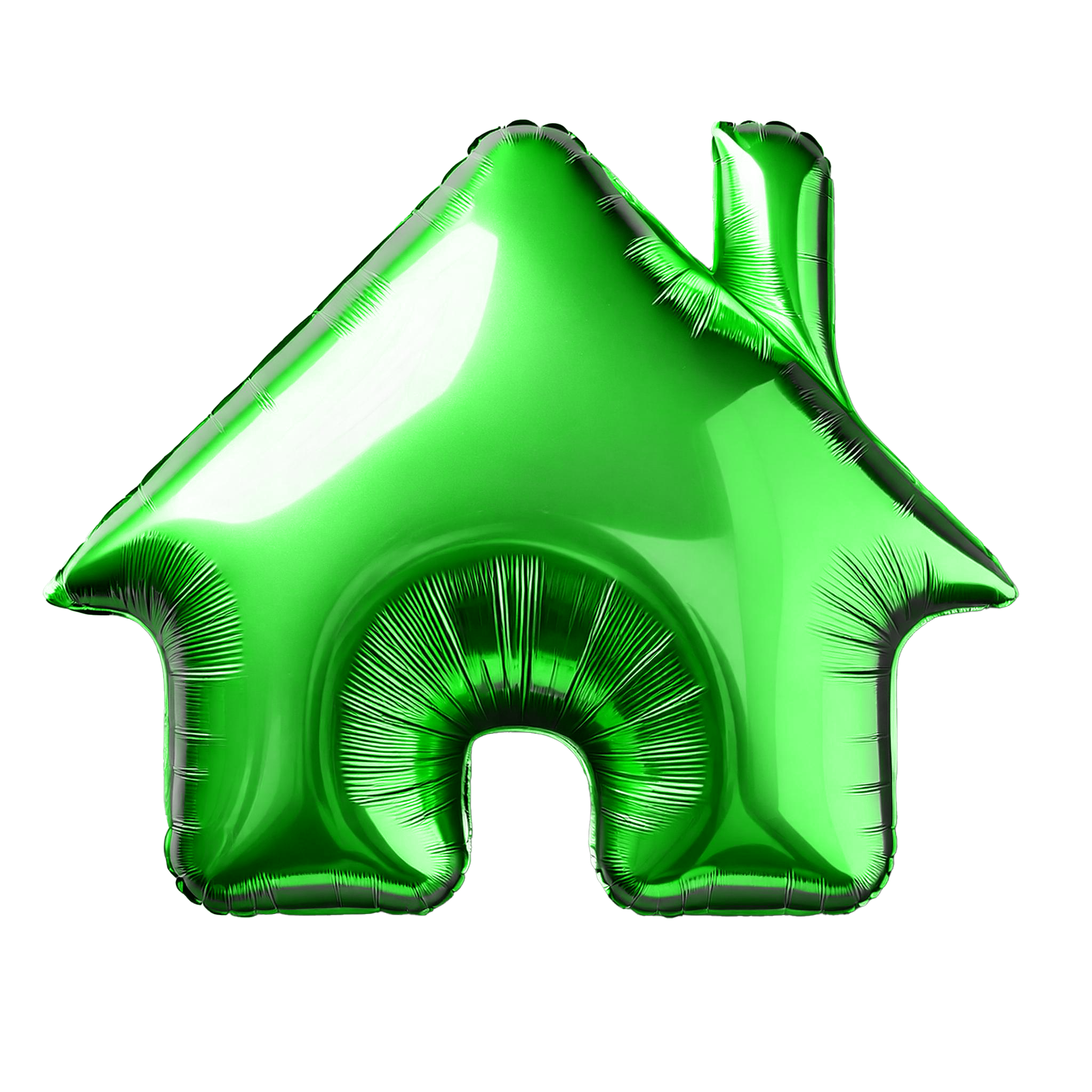 Luftballon in Form eines Hauses